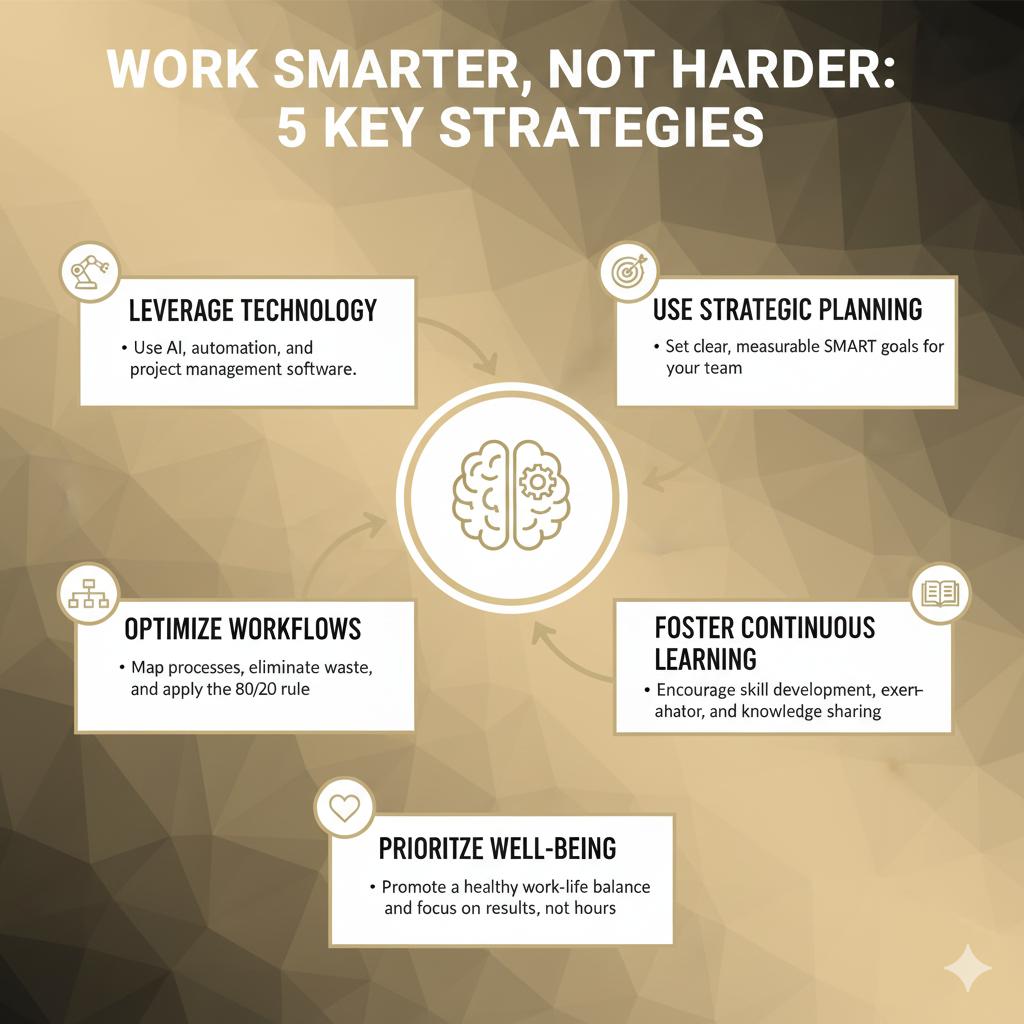 new rule at work is to work smarter, not harder.