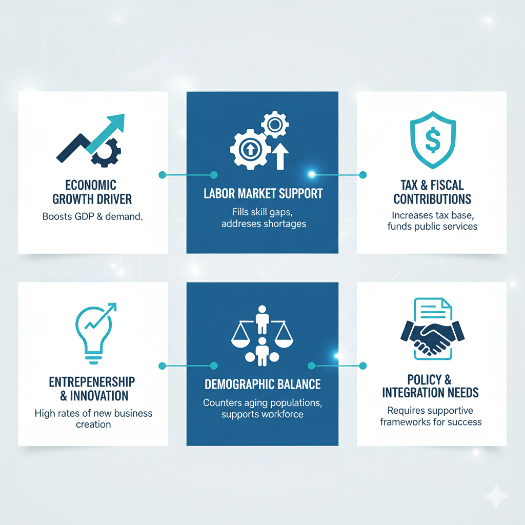 immigration helps the economy with data