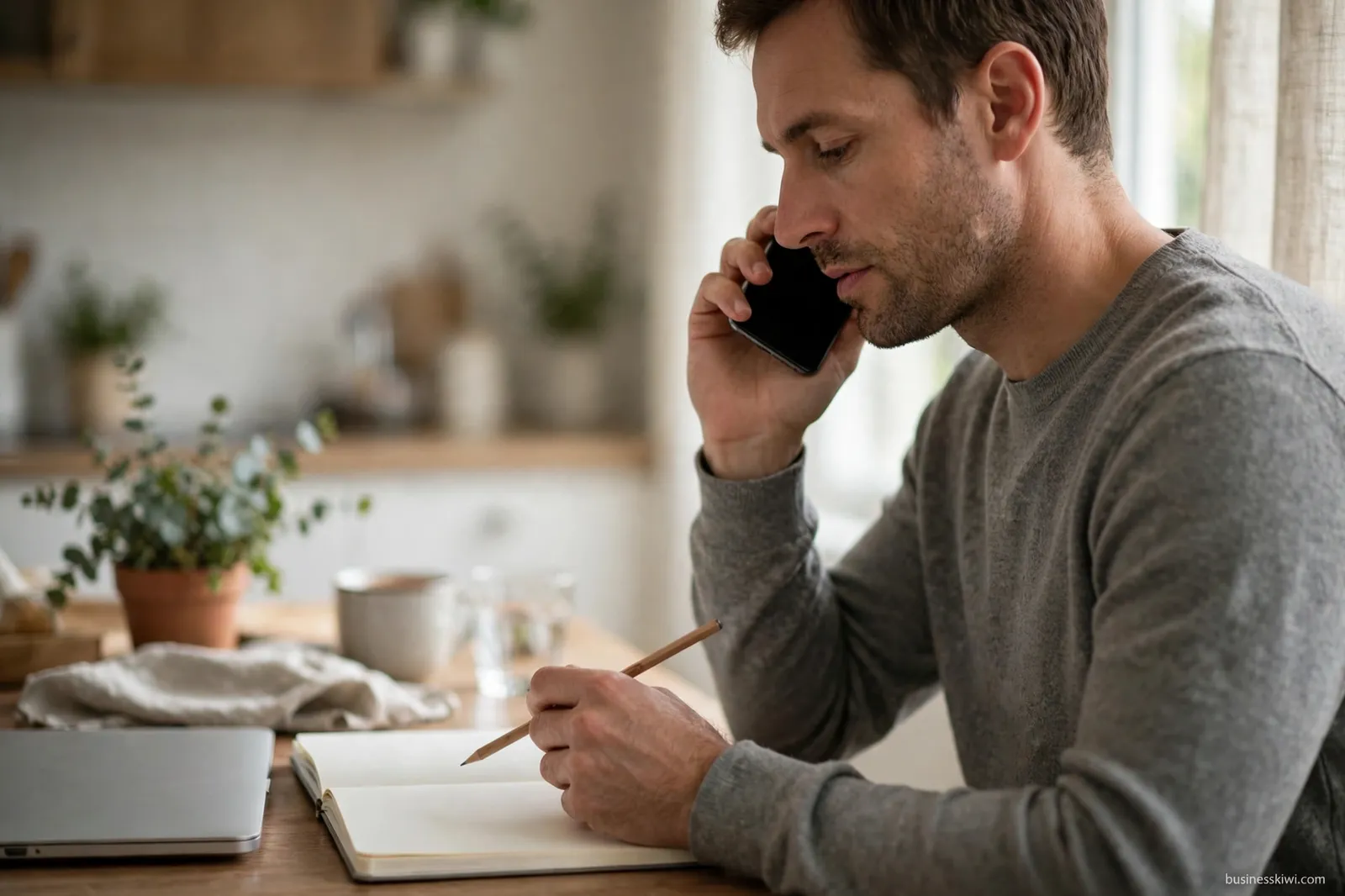 Talking to a finance adviser by phone