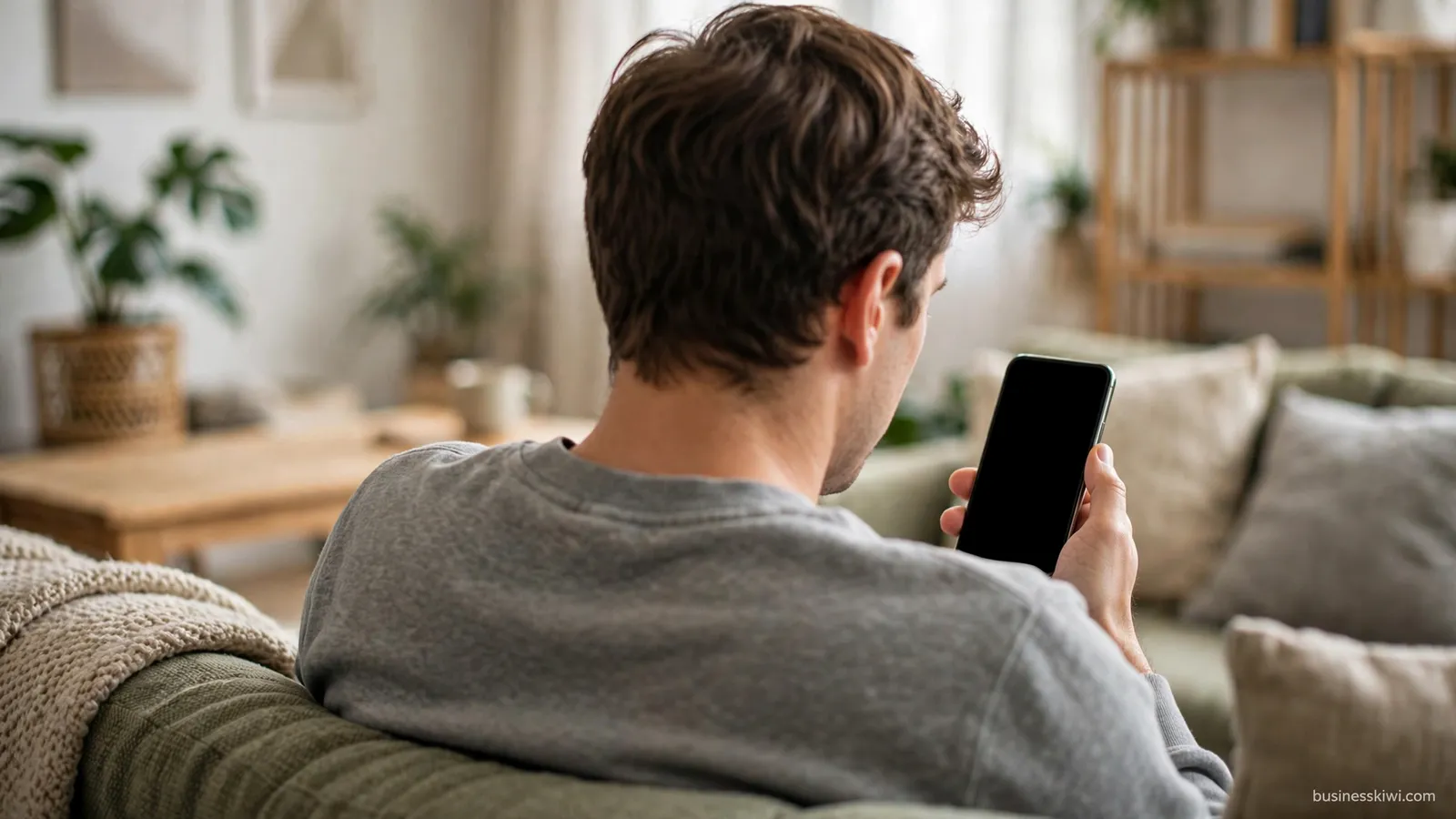 Checking tax information on a phone