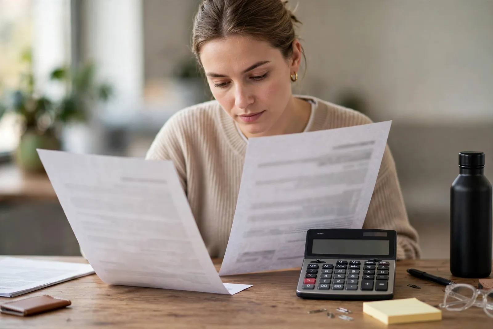 Comparing two car loan offers with a calculator