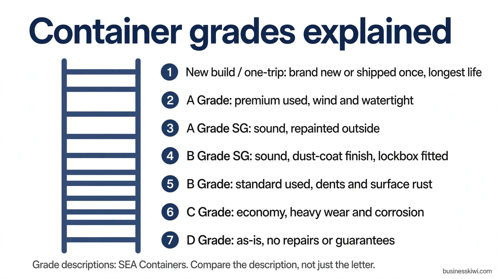 Container grades explained