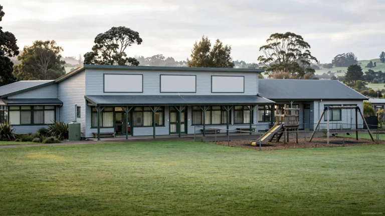 Illustration of a New Zealand primary school