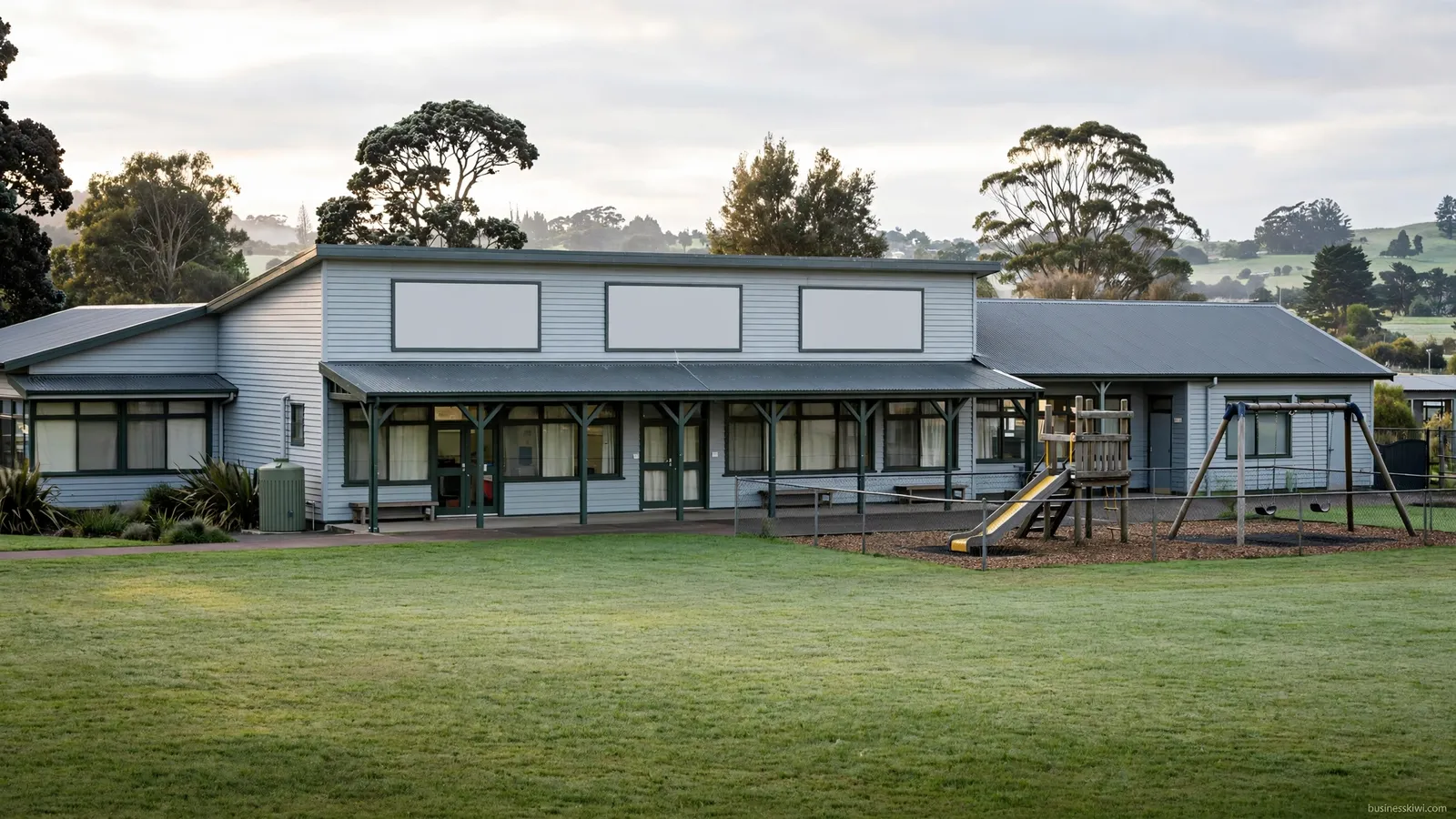Illustration of a New Zealand primary school