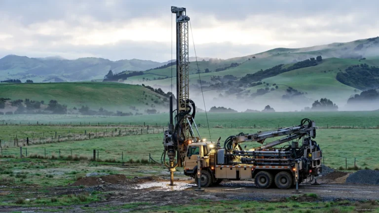 A drill rig on a worksite