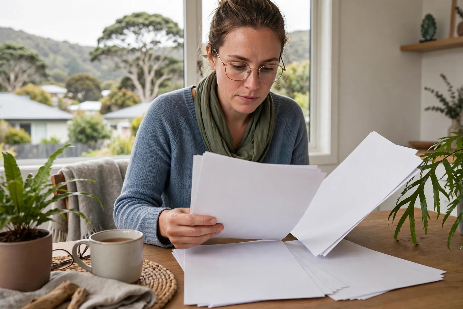 An employee reviewing their leave balance