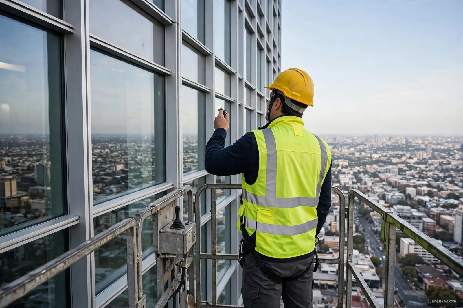 Inspecting a building facade