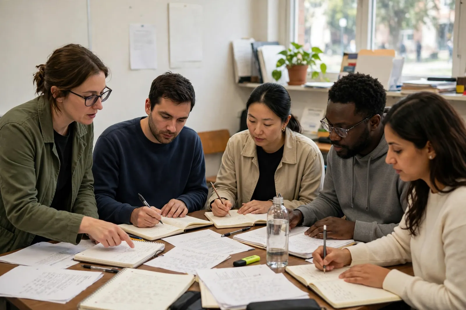 Students in a foundation studies class