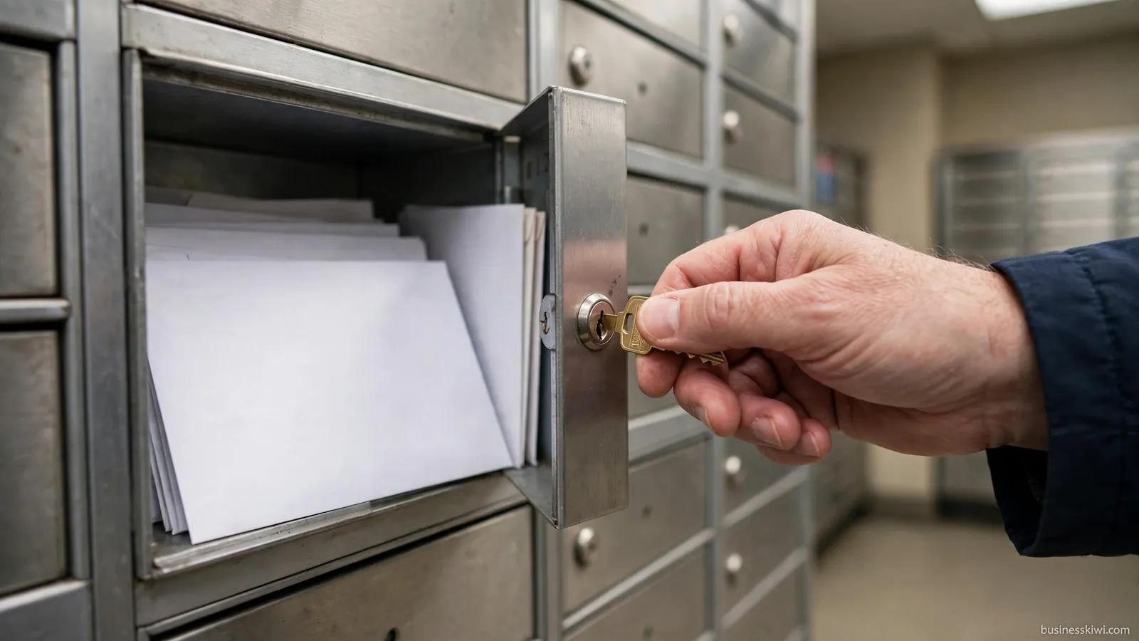 Opening a PO box at the lobby