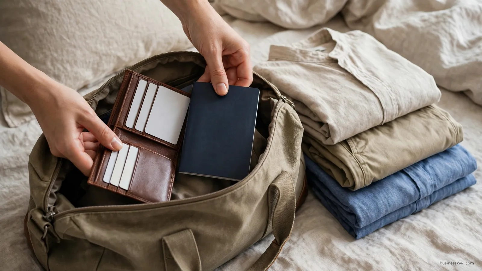 Packing travel money and cards