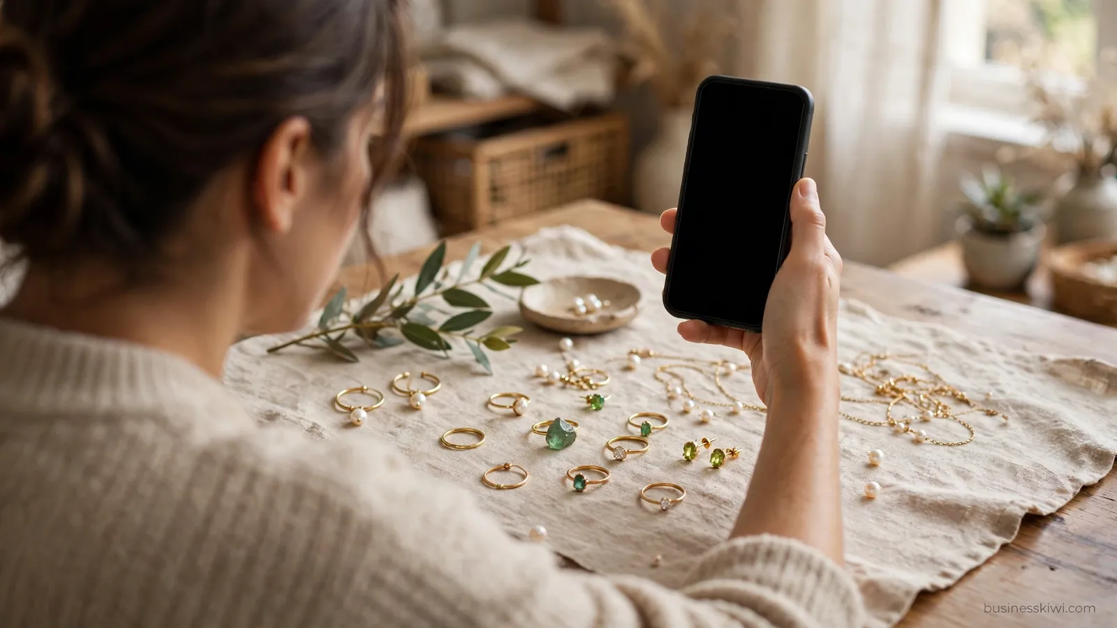 Photographing jewellery for insurance records