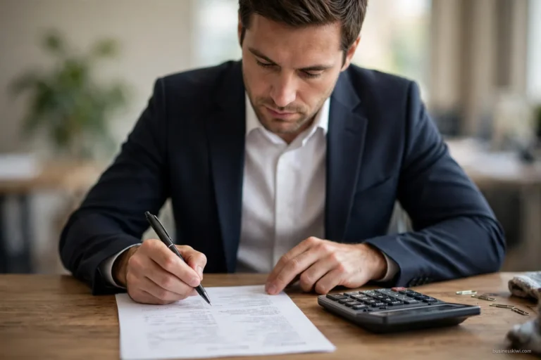 A professional bill with a disbursements section