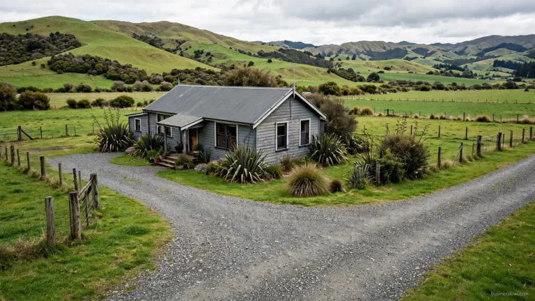 A rural home on an on-site wastewater system