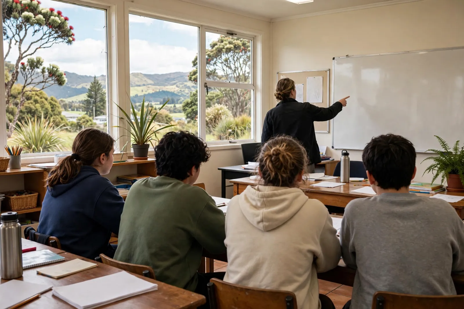 Students learning at a specialist school