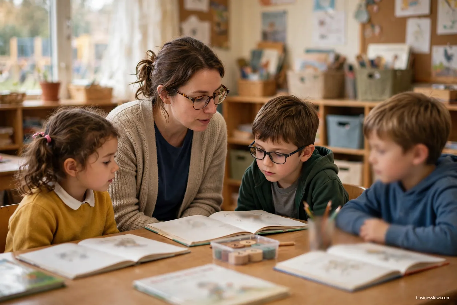 A structured literacy lesson in a junior classroom
