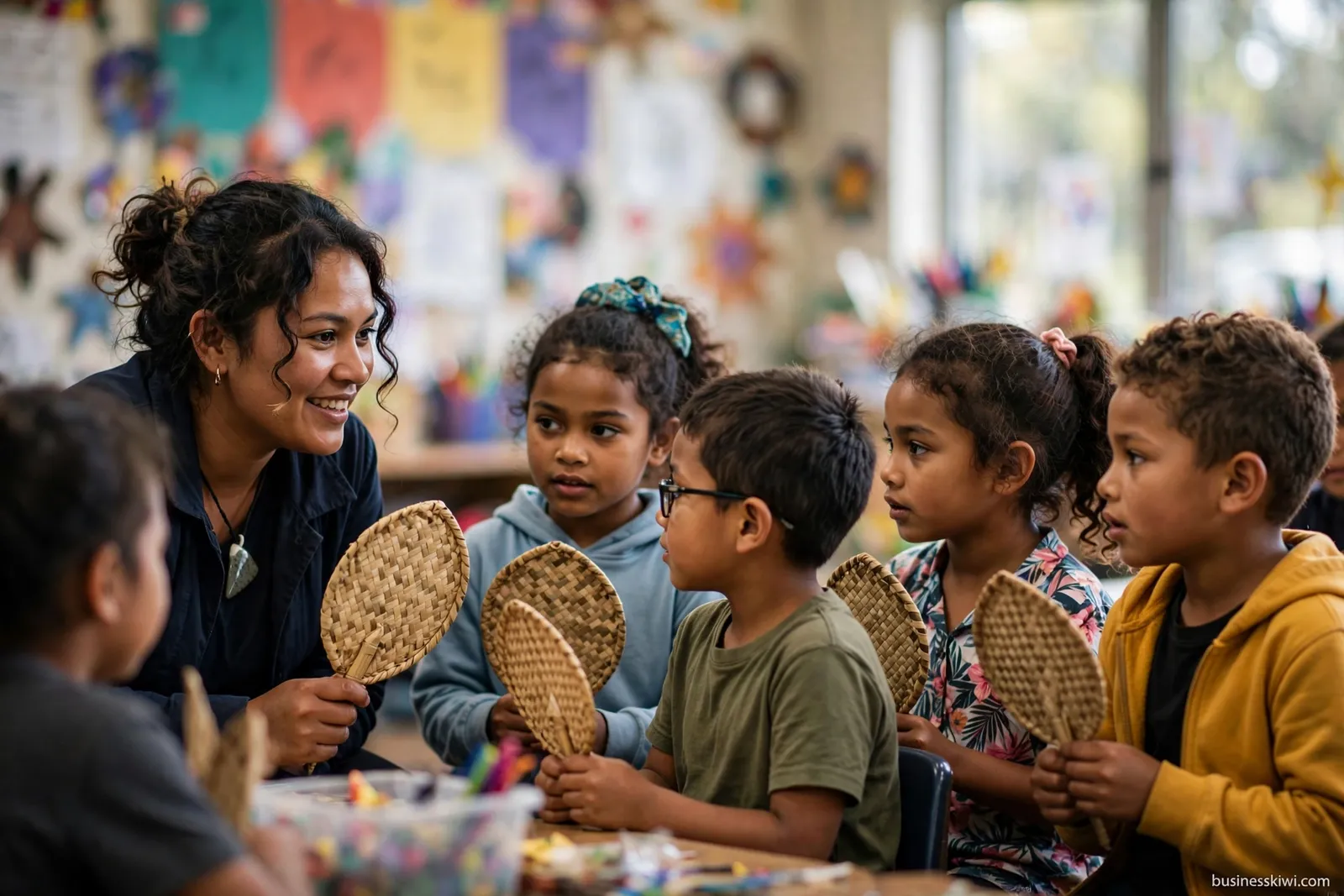 Learning gagana Tokelau in the school's Tokelau language class