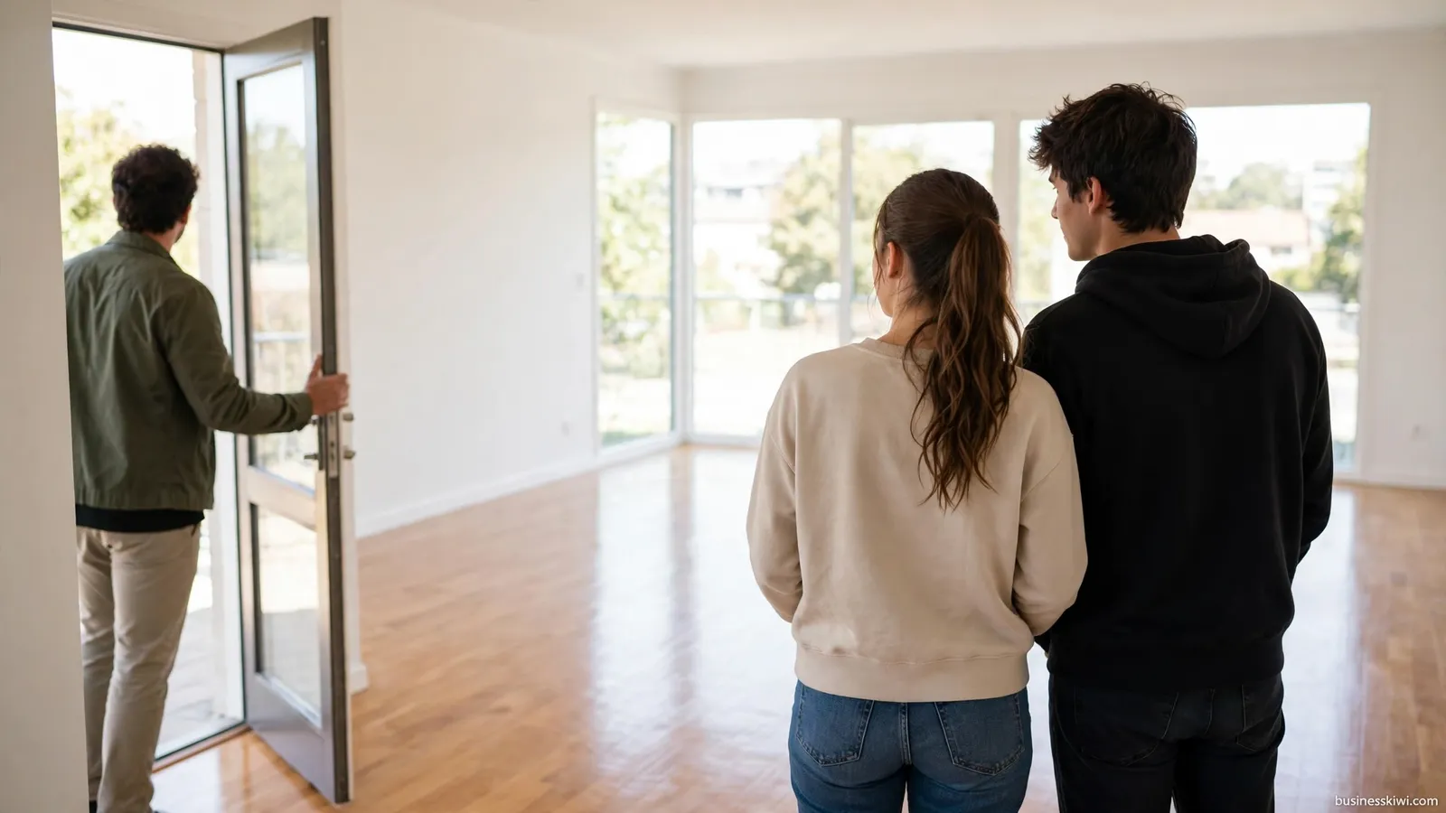 Viewing a rental home