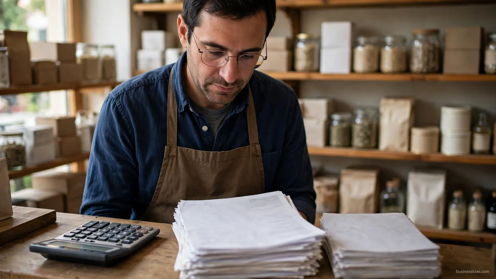 Working out the year's profit